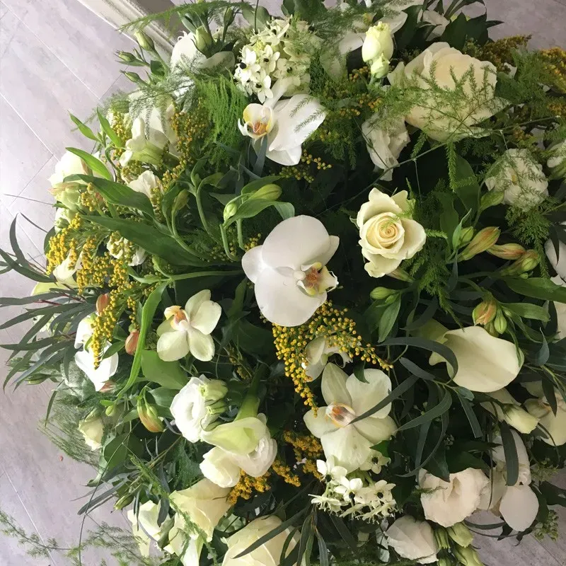fleurs deuil coussin hommage magnolia antibes (7)